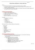 Mental Status and Behavior Study Guide