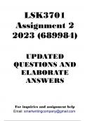 LSK3701 Assignment 2 2023 (689984) (CORRECT ANSWERS)