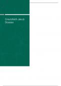 Creutzfeldt-Jakob Disease notes