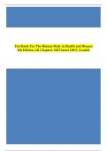 Test Bank For The Human Body in Health and Disease 8th Edition&comma; All Chapters