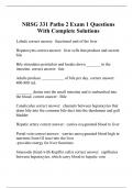 NRSG 331 Patho 2 Exam 1 Questions With Complete Solutions