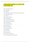 SIMPLIFIED MEDICAL LANGUAGE CHAPTERS 1&3