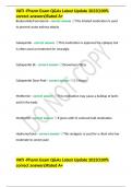 VATI -Pharm Exam Q&As Latest Update 2023&lpar;100&percnt; correct answers&rpar;Rated A&plus;
