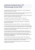 ATI Pharmacology Proctor 2019 REVISED 100&percnt;CORRECT ANSWERS A COMBINED PACKAGE ALL INCLUSIVE  ALL BUNDLED TOGETHER A&plus; GRADED