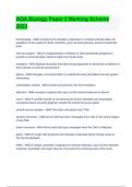 AQA Biology Paper 2 Marking Scheme 2023 
