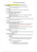 Abnormal Psychology Final Exam Study Guide