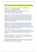 AEA Water Chapter 6 &lpar;Questions & Answers&rpar;