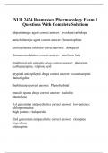 NUR 2474 Rasmussen Pharmacology Exam 1 Questions With Complete Solutions