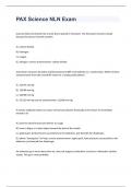 NLN-PAX science BUNDLED exams 2023 with 100&percnt; correct answers