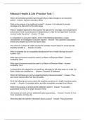 Missouri Health & Life &vert;Practice Test 1