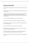 Science NLN PAX  exam 2023 with 100&percnt; correct answers