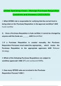 GFEBS Spending Chain - Manage Purchase Requisition Questions and Answers 2022&sol;2023