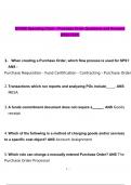 GFEBS Spending Chain - Purchase Order Questions and Answers 2022&sol;2023
