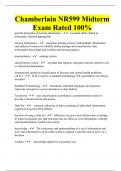 Chamberlain NR599 Midterm Exam Rated 100&percnt;