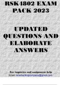 RSK4802 EXAM PACK 2023