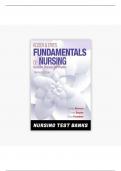 Test Bank for Kozier And Erbs Fundamentals Of Nursing 10th Edition by Audrey Berman, Shirlee Snyder and Geralyn Frandsen. All Chapters 1-52. (Complete Download). 1752 Pages. Q&A Plus Rationales. 