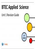 BTEC Applied Science Unit 1 Revision Guide