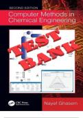 TEST BANK for Computer Methods in Chemical Engineering 2nd Edition By Nayef Ghasem ISBN 9781003167365