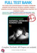 Test Bank For Contemporary Maternal-Newborn Nursing 9th Edition By Patricia Ladewig; Marcia L London; Michele Davidson 9780134257020 Chapter 1-30 Complete Guide .
