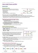 Summary notes for AQA A-Level Chemistry Unit 3.3.13 - Amino acids, proteins and DNA (A-level only) 