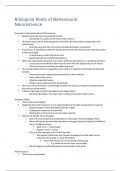 Biological Roots of Behavioural Neuroscience - PS2025