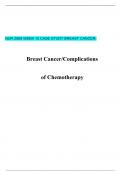 NUR 2065 WEEK 12 CASE STUDY BREAST CANCER. Breast Cancer/Complications of Chemotherapy
