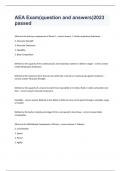 AEA Exam&lpar;question and answers&rpar;2023 passed