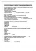 FNDH 620 Exam 1&colon; Q&A - Kansas State University 