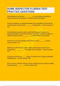 HOME INSPECTOR FLORIDA TEST PRACTICE QUESTIONS&vert;UPDATED&VERIFIED&vert;GUARANTEED SUCCESS