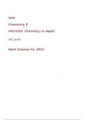 Chemistry B  H033/02: Chemistry in depth  AS Level