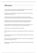 AEA exam 2023 with 100&percnt; correct answers