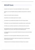NCCAP Exam 2023 with 100&percnt; correct answers