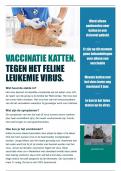 Vaccinatie katten foldor VMBO (7,2)