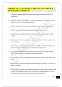 MPOETC ACT 120 CERTIFICATION EXAM REVIEW RATED 100&percnt; CORRECT&excl;&excl;
