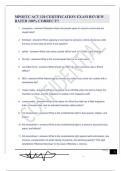 MPOETC ACT 120 CERTIFICATION EXAM REVIEW RATED 100&percnt; CORRECT&excl;&excl;