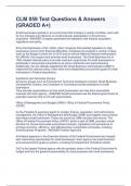 CLM 059 Test Questions & Answers &lpar;GRADED A&plus;&rpar;