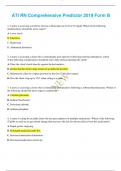 ATI RN Comprehensive Predictor 2019 Form B