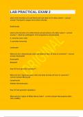 LAB PRACTICAL EXAM 2&vert;UPDATED&VERIFIED&vert;GUARANTEED SUCCESS
