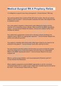 Medical-Surgical RN A Prophecy Relias Correct Answers