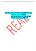   ATI PN COMPREHENSIVE PREDICTOR 2023 RETAKE GUIDE  QUESTIONS AND ANSWERS  WITH NGN QUESTIO