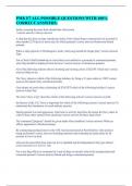 PMK E7 ALL POSSIBLE QUESTIONS WITH 100&percnt; CORRECT ANSWERS&period;