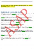 2023 may EMT FISDAP READINESS EXAM Questions and Answers (2022/2023) (Verified Answers) EMT FISDAP READINESS EXAM