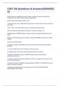 C207 OA Questions & Answers&lpar;GRADED A&rpar;