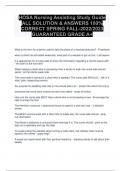 Package deal for Hosa Exams 2023 Elaborated Questions and Answers &vert; HOSA Nursing Assisting Study Guide&comma; HOSA Dental Terminology 2023&comma;HOSA Clinical Nursing Review Exam&comma;HOSA DT 2023&comma;MEDICAL TERMINOLOGY-HOSA 2023 ALL TERMS IN MEDICAL TERMINOLOGY&comma;HOSA Nutriti