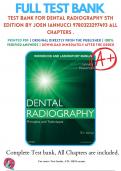 Test Bank For Dental Radiography 5th Edition By Joen Iannucci 9780323297493 ALL CHAPTERS .