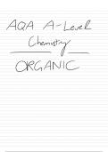 Complete Notes for AS Level/A Level Year One Organic Chemistry 