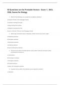 50 Questions on the Printable Version - Exam 1 BIOL 3306, Exams for Biology.pdf