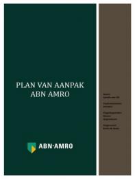 Plan van Aanpak voor onderzoek bij ABN AMRO