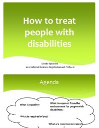 How to treat people with disabilities