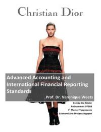 Advanced accounting (IAS/IFRS) toegepast op de jaarrekening van Christian Dior